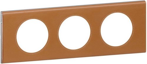 Рамка универсальная Legrand Celiane Corian 3-м. кожа карамель фото Рамка универсальная Legrand Celiane Corian 3-м. кожа карамель картинка